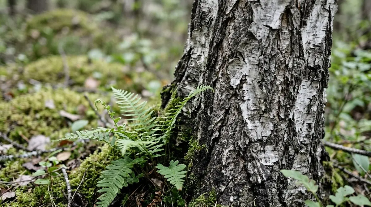 Björkskog i Sverige som symboliserar organisk tillväxt